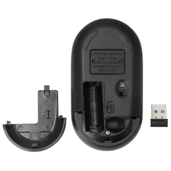 ニトリ、ワイヤレスマウス(デコネコDH05 ブラック)商品画像