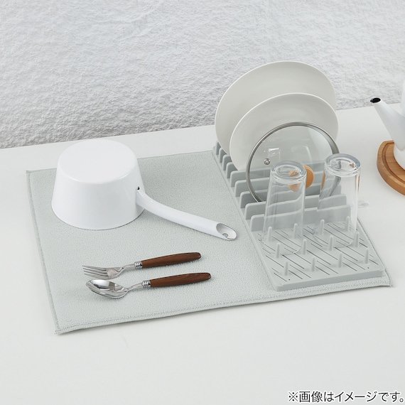 水切り＋抗菌吸水マットセット 使用イメージ