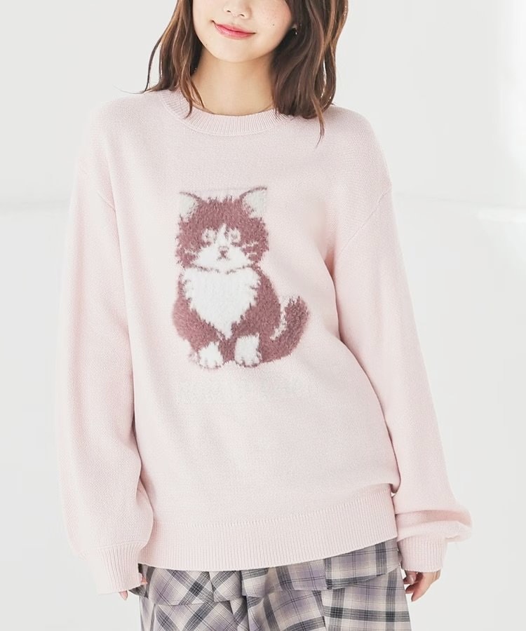 ハニーズ公式　アニマル柄ニット