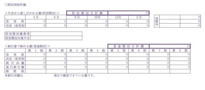 介護保険料決定通知書