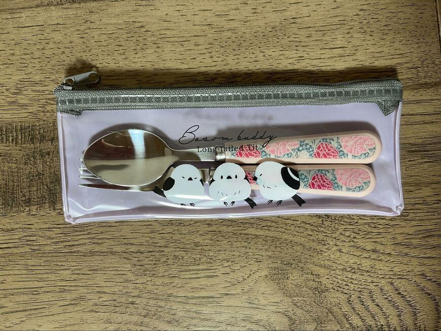 キャンドゥ、ペンケース　シマエナガ柄