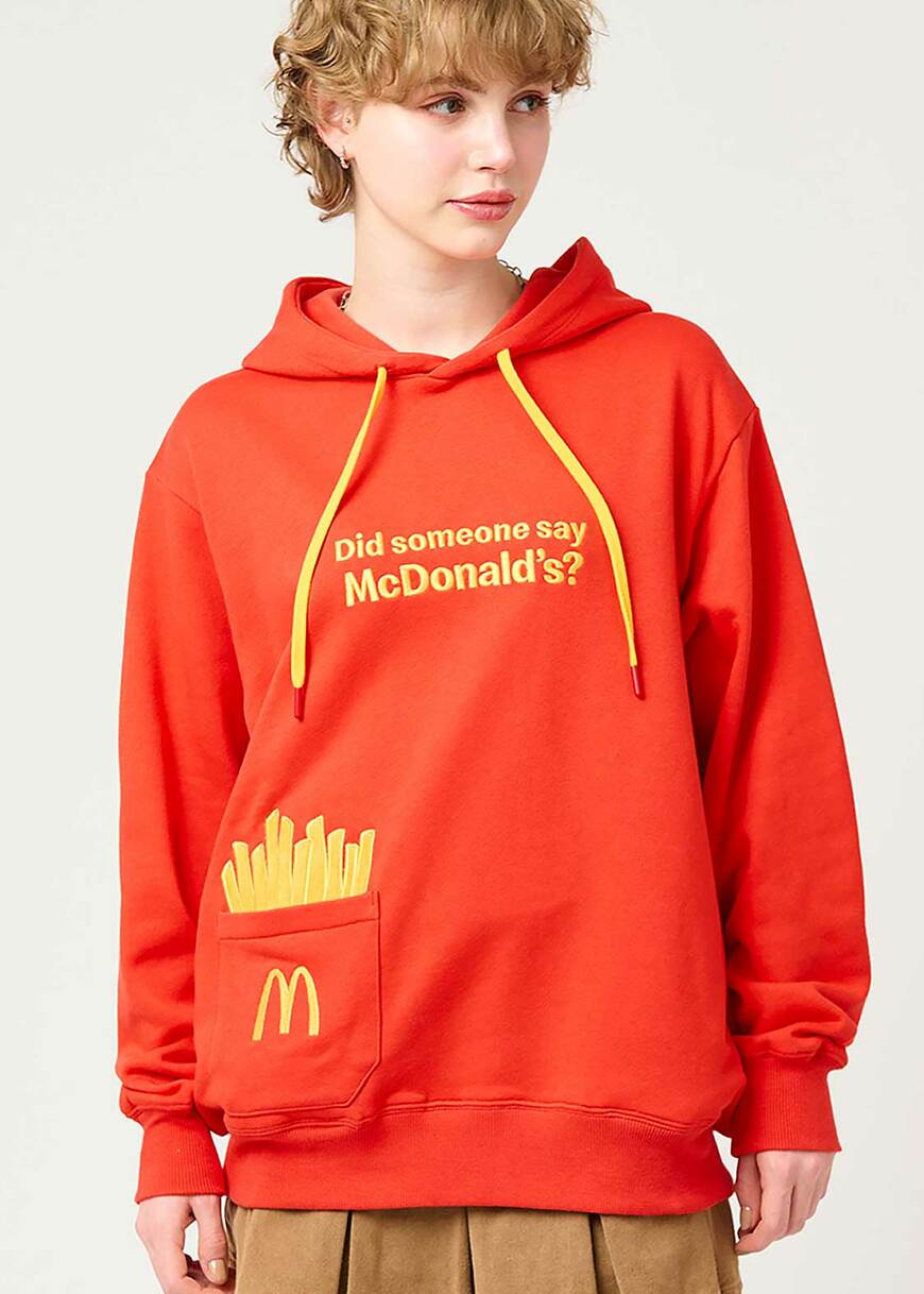 グラニフ公式　【再販】マックフライポテト ポケット2｜裏毛ルーズフィットパーカー(C)2025 McDonald's