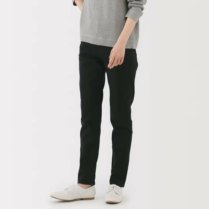 無印良品公式　ストレッチデニムスリムストレートパンツの画像