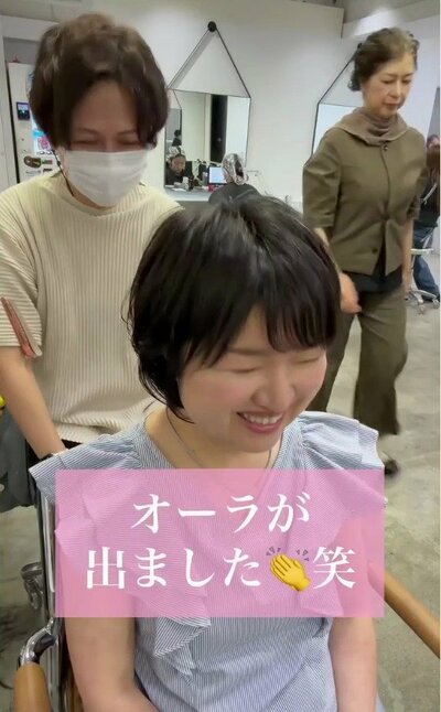 美シルエットに整った、アフターのショートボブ
