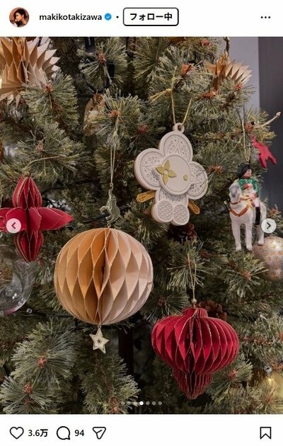 滝沢眞規子のInstagram投稿