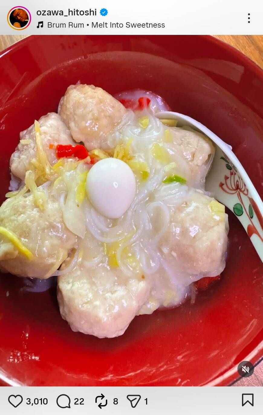 出所：小沢仁志のInstagram（＠ozawa_hitoshi）参照日：2026年3月4日