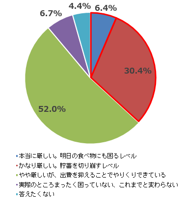 出所：SOMPOダイレクト損害保険株式会社【第2弾】物価高による家計への影響を調査（PRTIMES）2025年3月6日