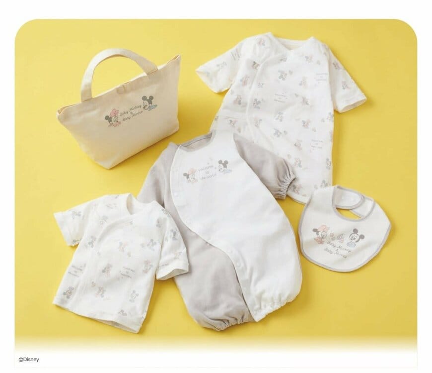 出産準備品5点セット　ベビーミッキーミニー