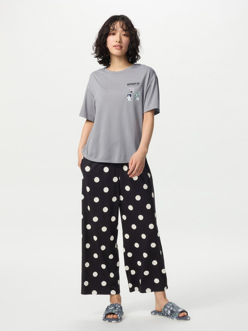 ユニクロ公式 ムーミン ラウンジセット/半袖 GRAY 画像