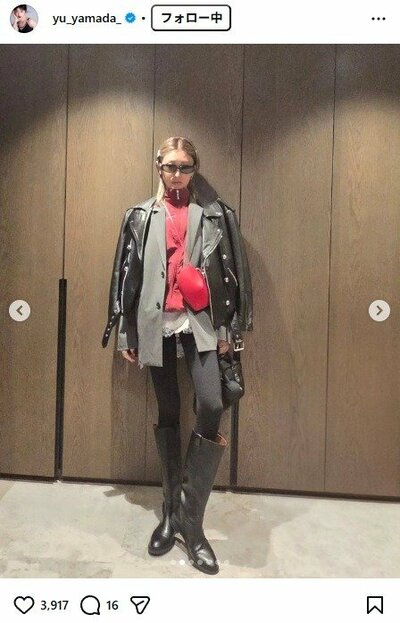 山田優のInstagram投稿