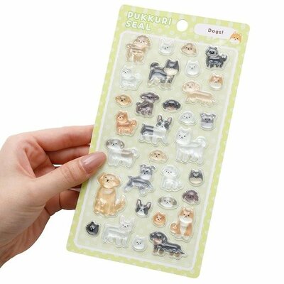 ニトリ、ぷっくりシール(イヌ)商品画像