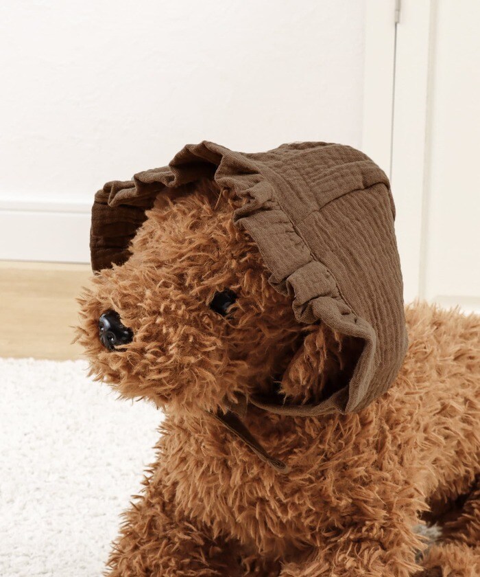 ブラウンの色味がオシャレなボンネット