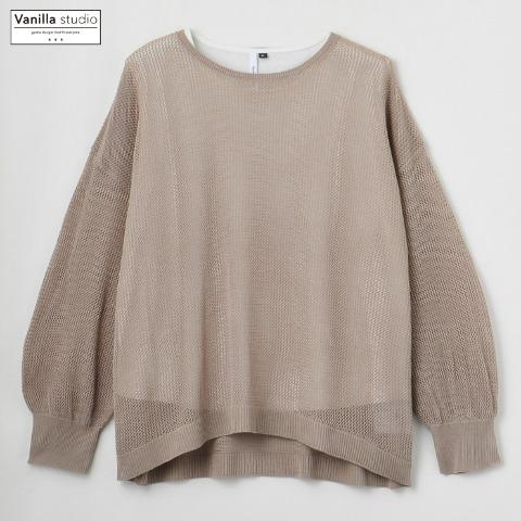 レディース　ニットプルオーバー＋タンクトップセット（Vanilla studio）
