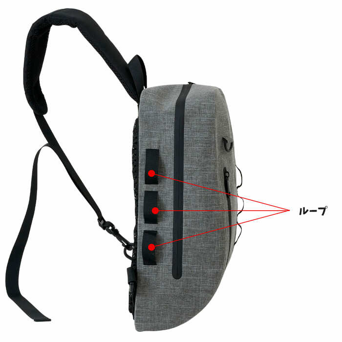 ボディに当たる部分はメッシュ仕様でムレにくい！