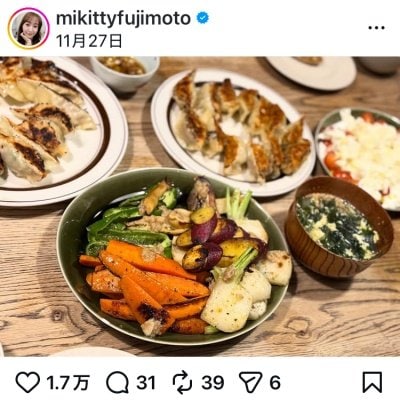 出所：藤本美貴のInstagram（＠mikittyfujimoto）参照日：2025年12月10日