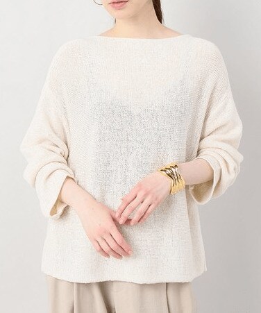 Plage - ヨコアミボートネックニット ¥14,040（税込）