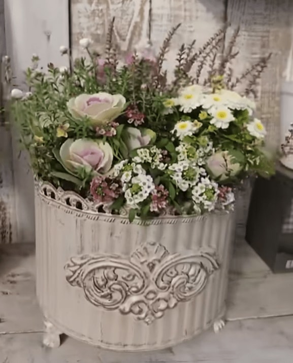 完成した寄せ植え