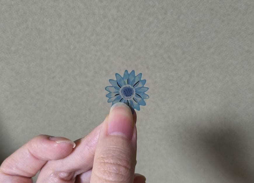 セリア、クリアフレークシール ブルー/ クリアフレークシール イエロー商品画像