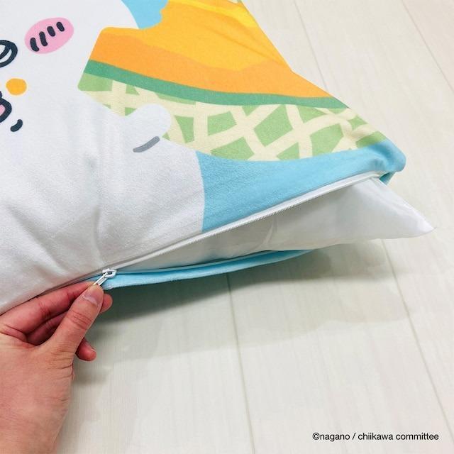 ニトリ　クッションカバー　ハチワレ(メロン)