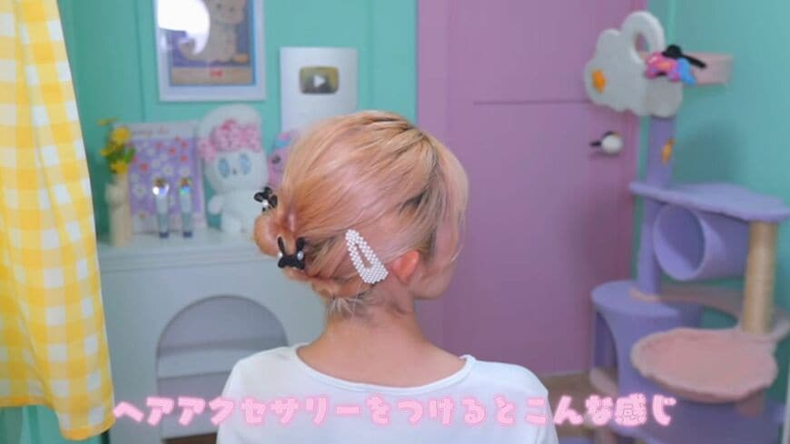 アクセサリーをつけて完成