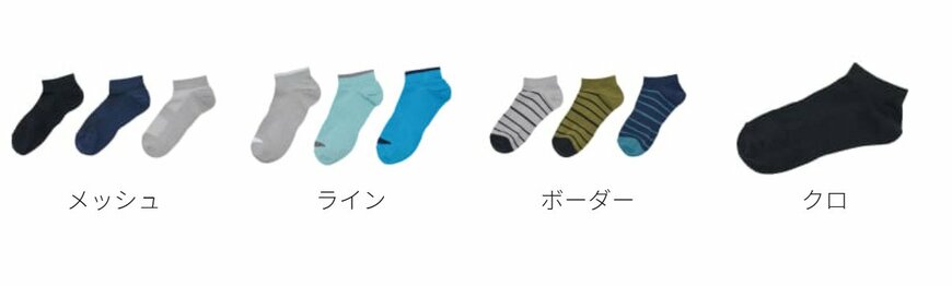 ワークマン、避暑地靴下ショート先丸 3足組商品画像