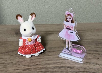 筆者撮影（キャンドゥ、アクリルスタンド ブラインドパッケージ リカちゃん）