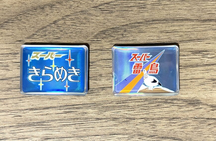 筆者撮影（キャンドゥ、ホログラムマグネット ヘッドマーク）