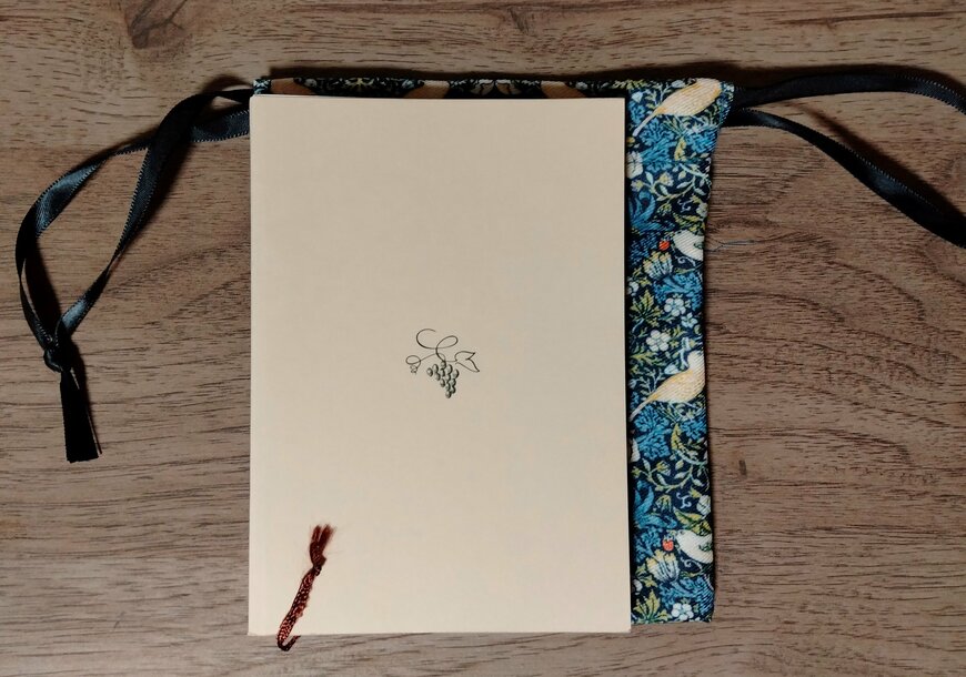 筆者撮影（セリア、巾着 ウィリアム・モリス）