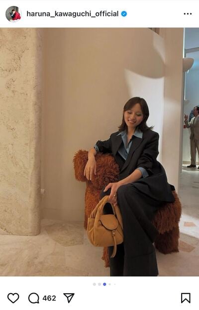 出所：川口春奈のInstagram（@ haruna_kawaguchi_official）参照日：2025年９月28日