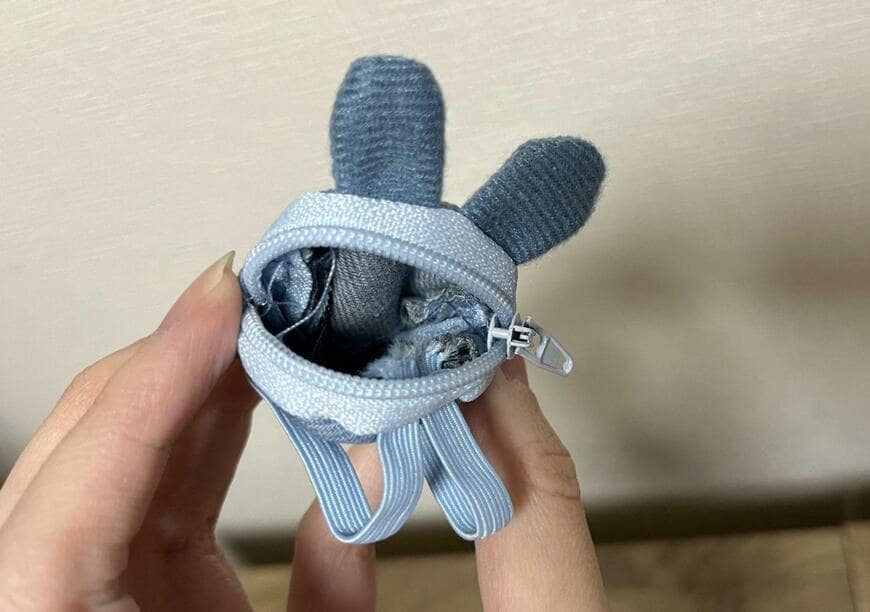 セリア、ぬいぐるみ小物 アニマルリュック デニム商品画像