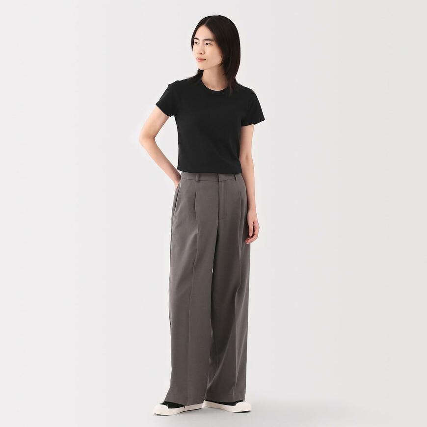 無印良品 婦人 涼感汗じみしにくいクルーネック半袖Ｔシャツ商品画像