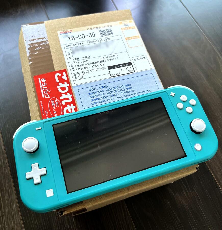 任天堂から届いた荷物