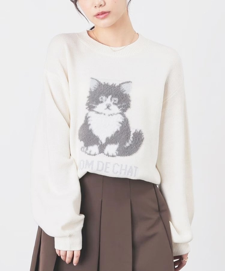 ハニーズ公式 アニマル柄ニット