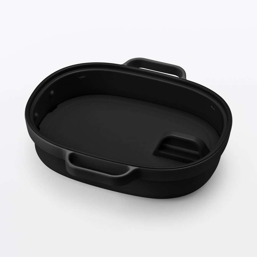 無印良品 レンジで焼き料理 グリルプレート 内蓋と外蓋