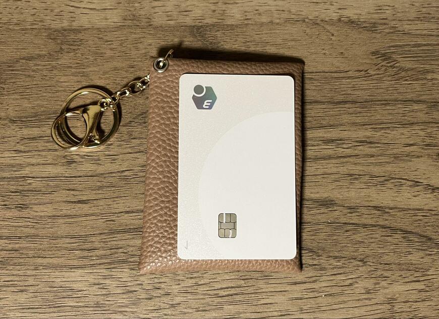 セリア、キーホルダー付きポーチ撮影画像