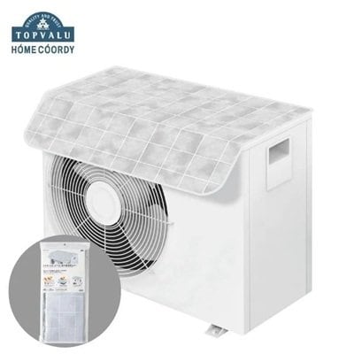 しっかり守りたい人向け「マグネット式エアコン室外機遮熱カバー ワイド(ひさし付き)」(1628円)