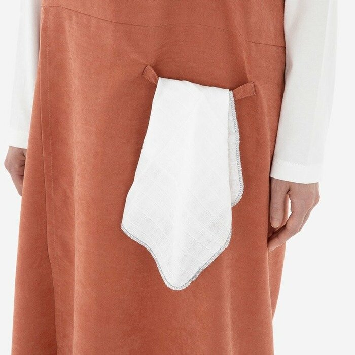 KEYUCA公式 かぶるだけバッククロスラップエプロン ループ付き