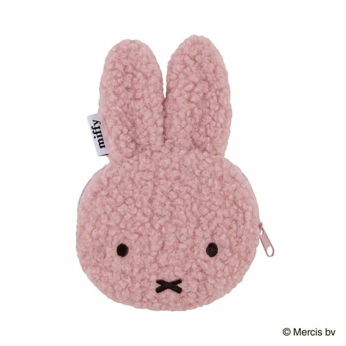 ふわもこボア素材のかわいらしいミッフィーポーチ
