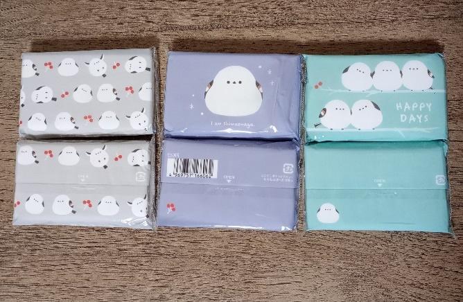 筆者撮影（セリア、ミニミニポケットティッシュ もふもふばーど 6個入）