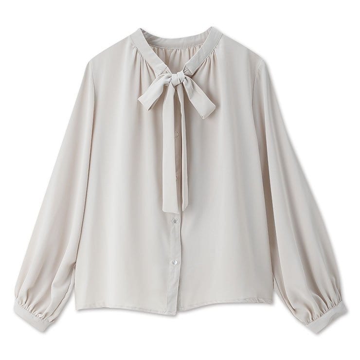出所：しまむら公式オンラインストア レディース　ボウタイブラウス（しまスタ）