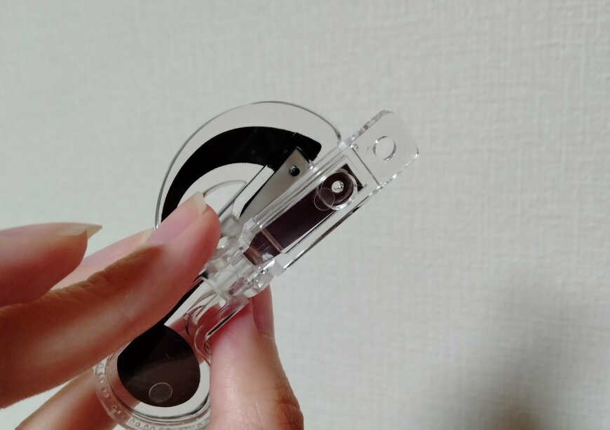 筆者撮影（セリア、クリアクリップ 音楽柄 2P）