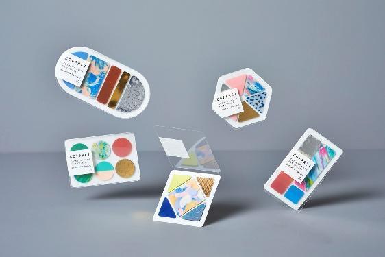 出所：株式会社キングジム『コスメモチーフの貼ってはがせるデコレーションシール「COFFRET(コフレ)」発売』