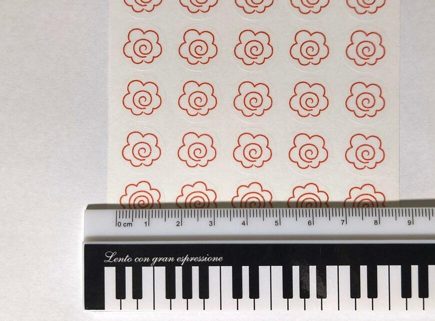 筆者撮影（セリア、トレーシングポイントシール はなまる 140片）