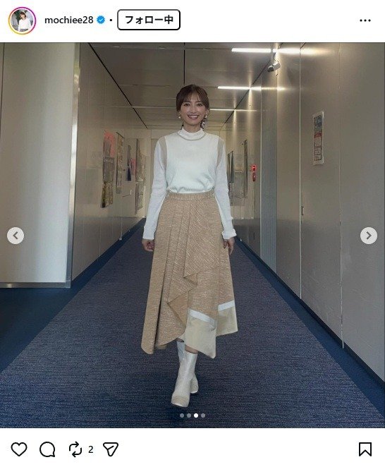 出所：望月理恵のInstagram（＠mochiee28） 参照日：2025年12月23日