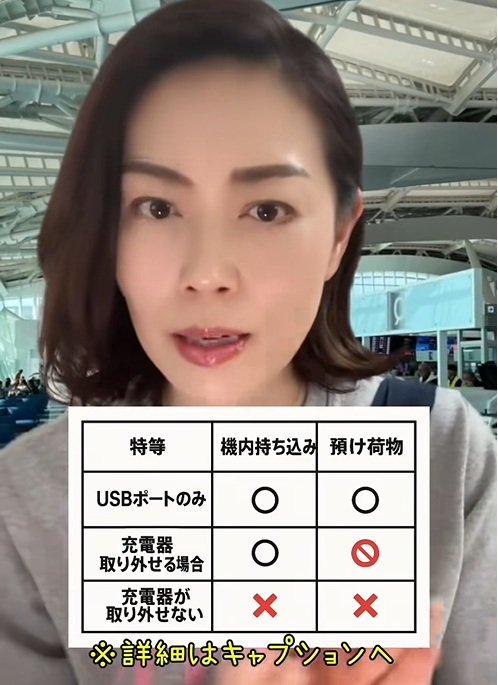 出所：@akko_san_dayo 「多機能スーツケースの意外な注意点」