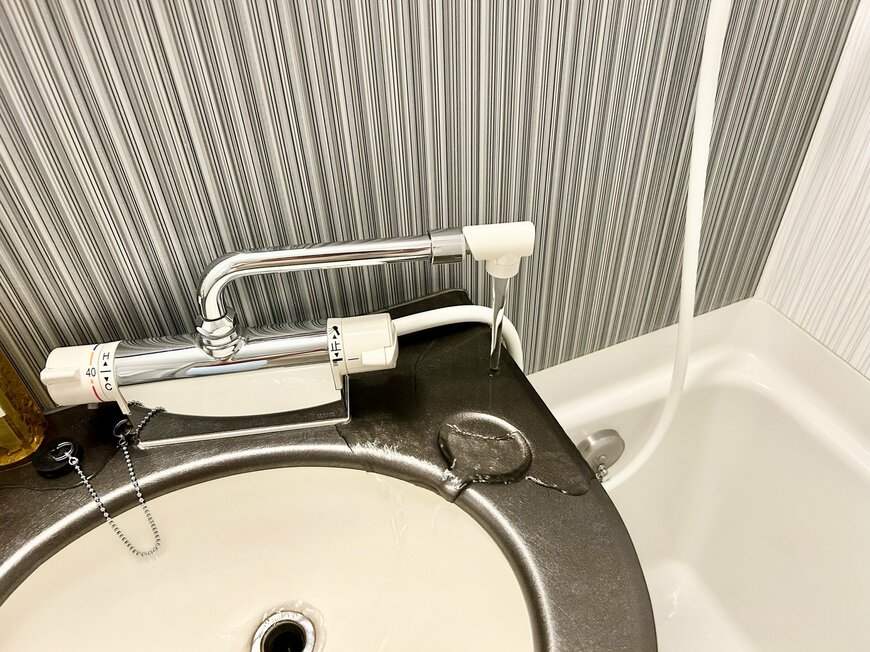 洗面台とお風呂共有のシャワー水栓