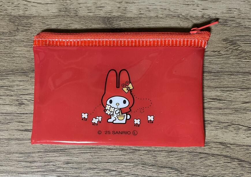 キャンドゥ、フラットポーチ(S) MM 赤マイメロディ