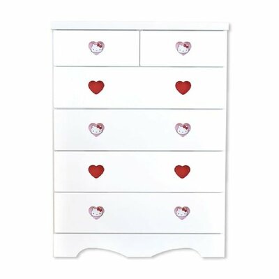 ニトリ公式通販ニトリネット ハイチェスト(ハート/キティ 75 WH)【島忠ホームズ商品】商品画像