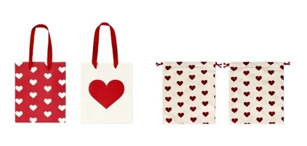 様々なデザインの「ギフトバッグ」