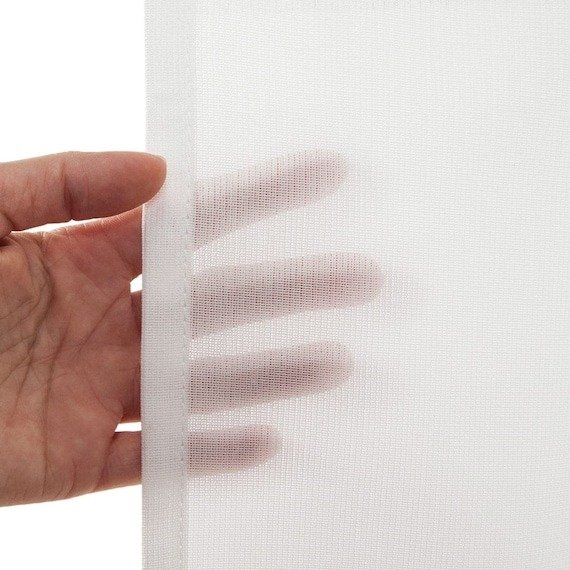 ニトリ、レースカーテンの生地質感がわかる画像